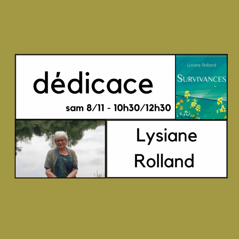 dédicace de Lysiane Rolland