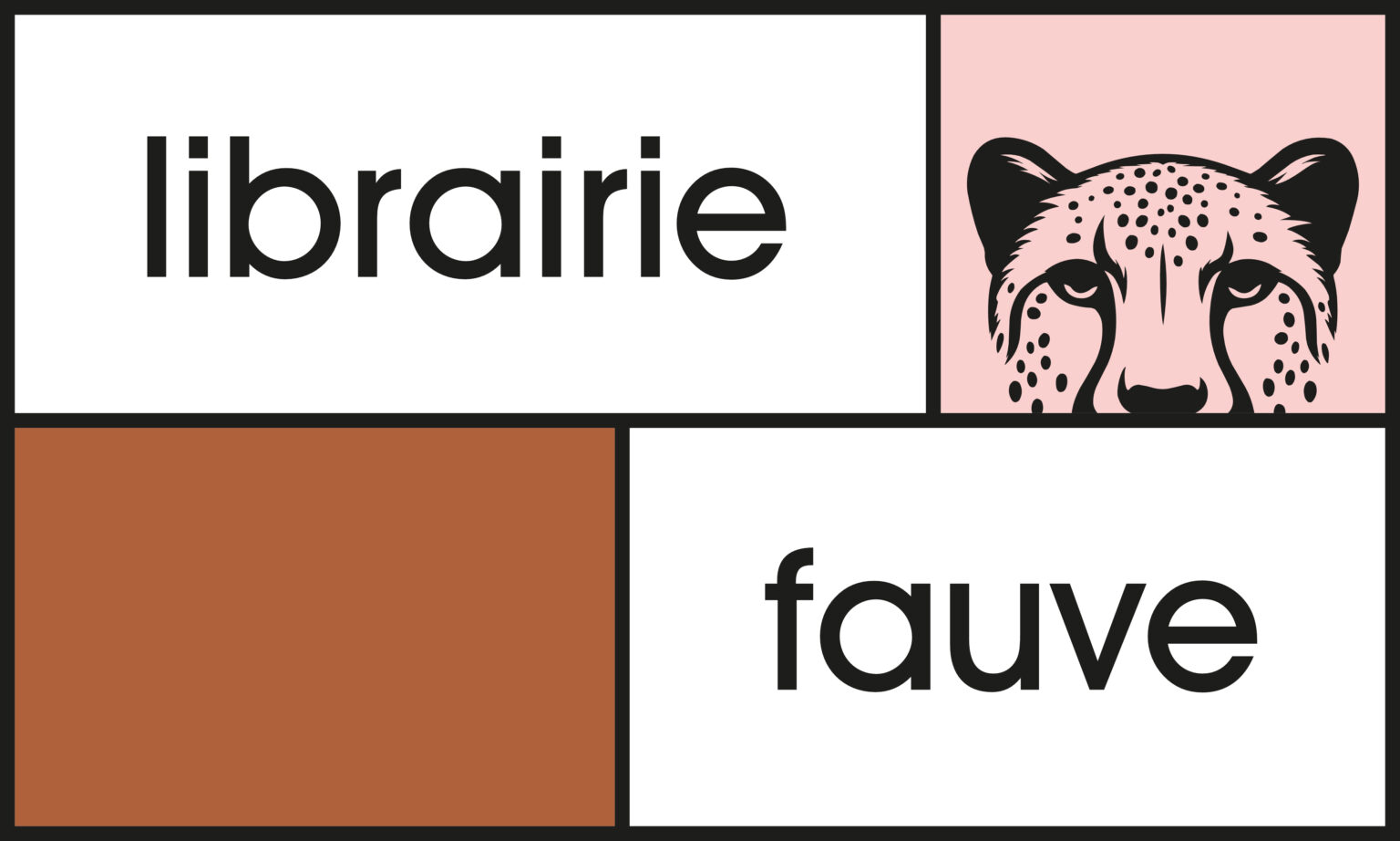 Librairie fauve – Logotype CMJN
